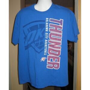 Oklahoma City Thunder Basketball Team T Shirt Xl Blue